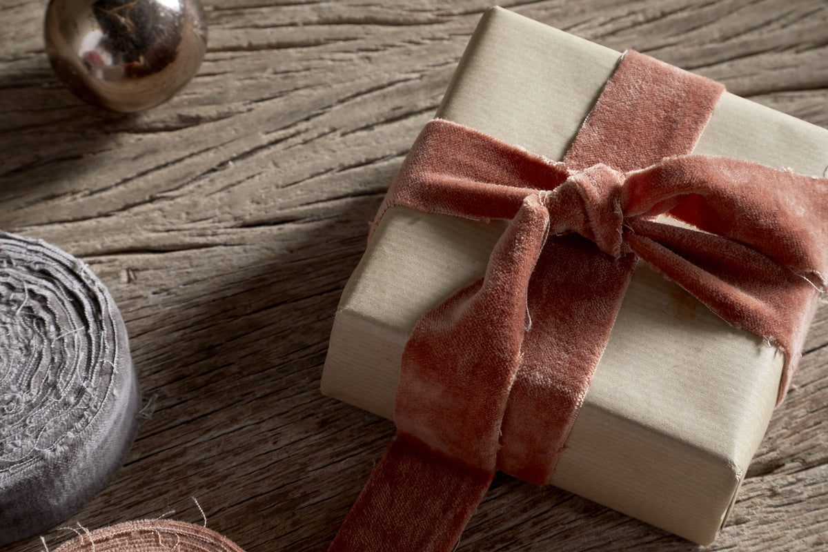 Jirani Velvet Ribbon - Cinnamon - Set of 3