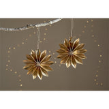 Amata Brass Star Baubles - Antique Brass - Set of 2