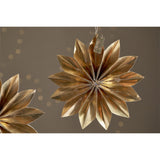 Amata Brass Star Baubles - Antique Brass - Set of 2