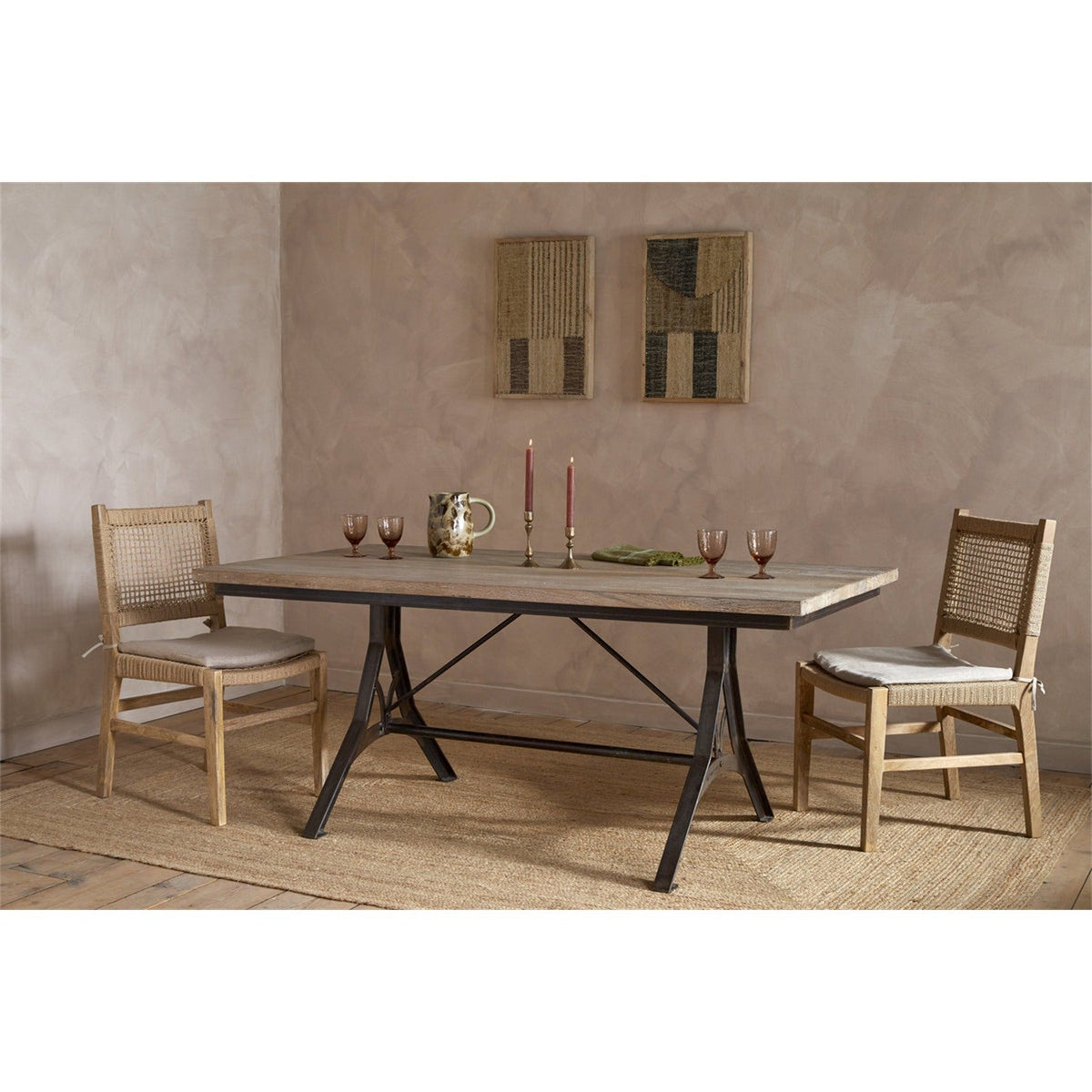 Lopa Small Reclaimed Wood Dining Table - Natural