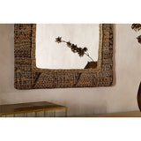 Arjun Upholstered Kilim Wall Mirror - Natural