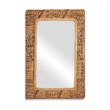 Arjun Upholstered Kilim Wall Mirror - Natural