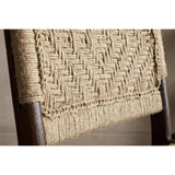 Vinay Jute & Wood Woven Dining Chair - Chocolate Brown