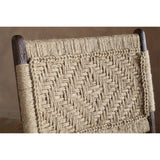 Vinay Jute & Wood Woven Counter Stool - Chocolate Brown
