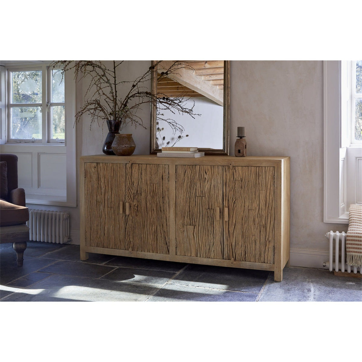 Tamia Large Reclaimed Wood Cabinet - Natural