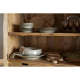 Artha Mango Wood & Glass Tall Display Cabinet - Natural