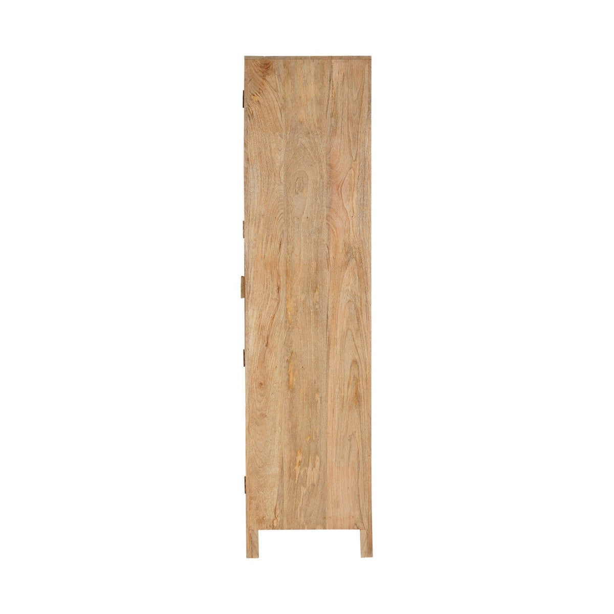 Artha Mango Wood & Glass Tall Display Cabinet - Natural