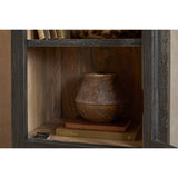 Valin Tall Mango Wood & Glass Display Cabinet - Charcoal
