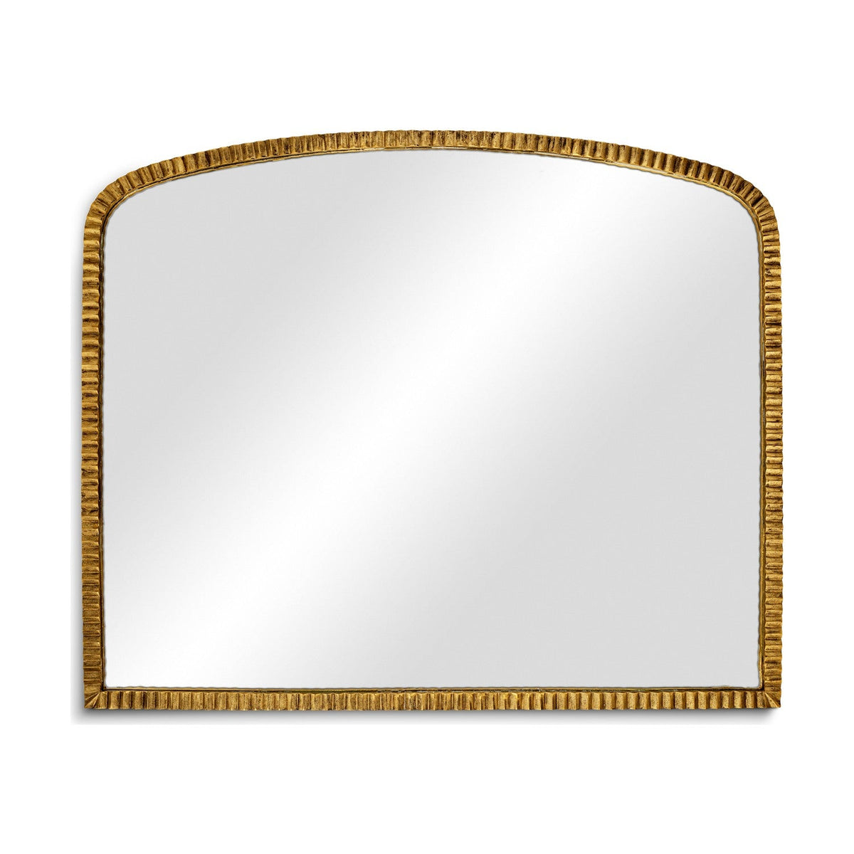 Juhli Arched Wall Mirror - Aged Antique Brass