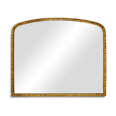 Juhli Arched Wall Mirror - Aged Antique Brass
