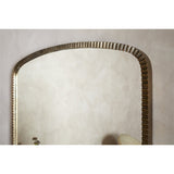 Juhli Arched Wall Mirror - Aged Antique Brass
