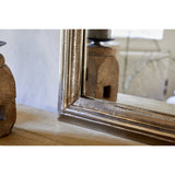 Yamuna Large Rectangular Wall Mirror - Aged Antique Brass