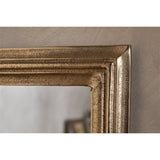 Yamuna Small Rectangular Wall Mirror - Aged Antique Brass
