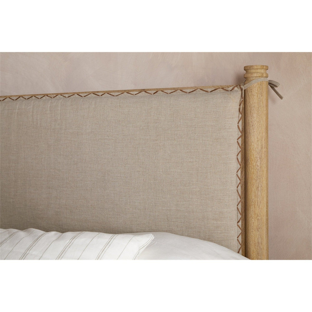 Sri King Mango Wood Bed Frame - Natural