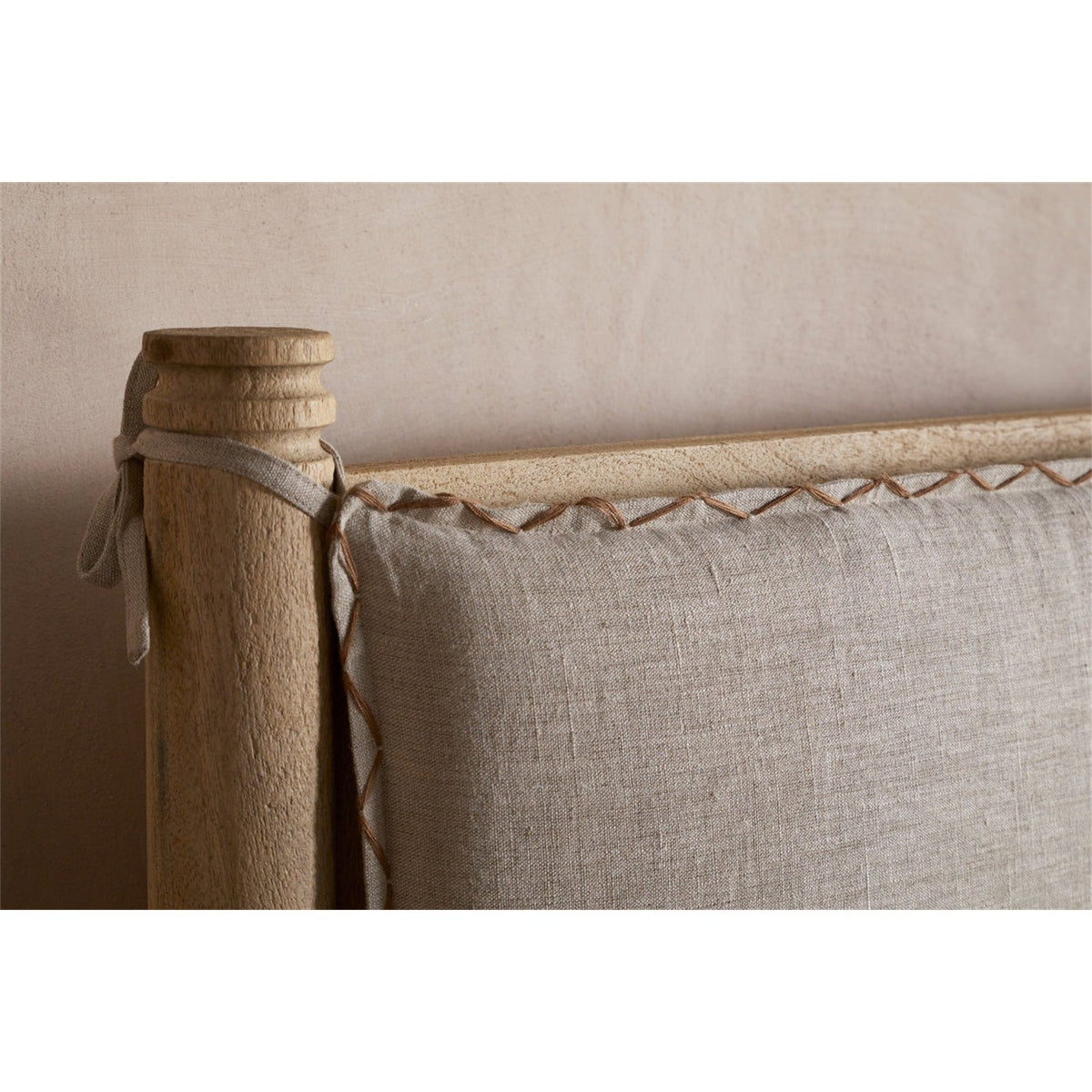Sri King Mango Wood Bed Frame - Natural