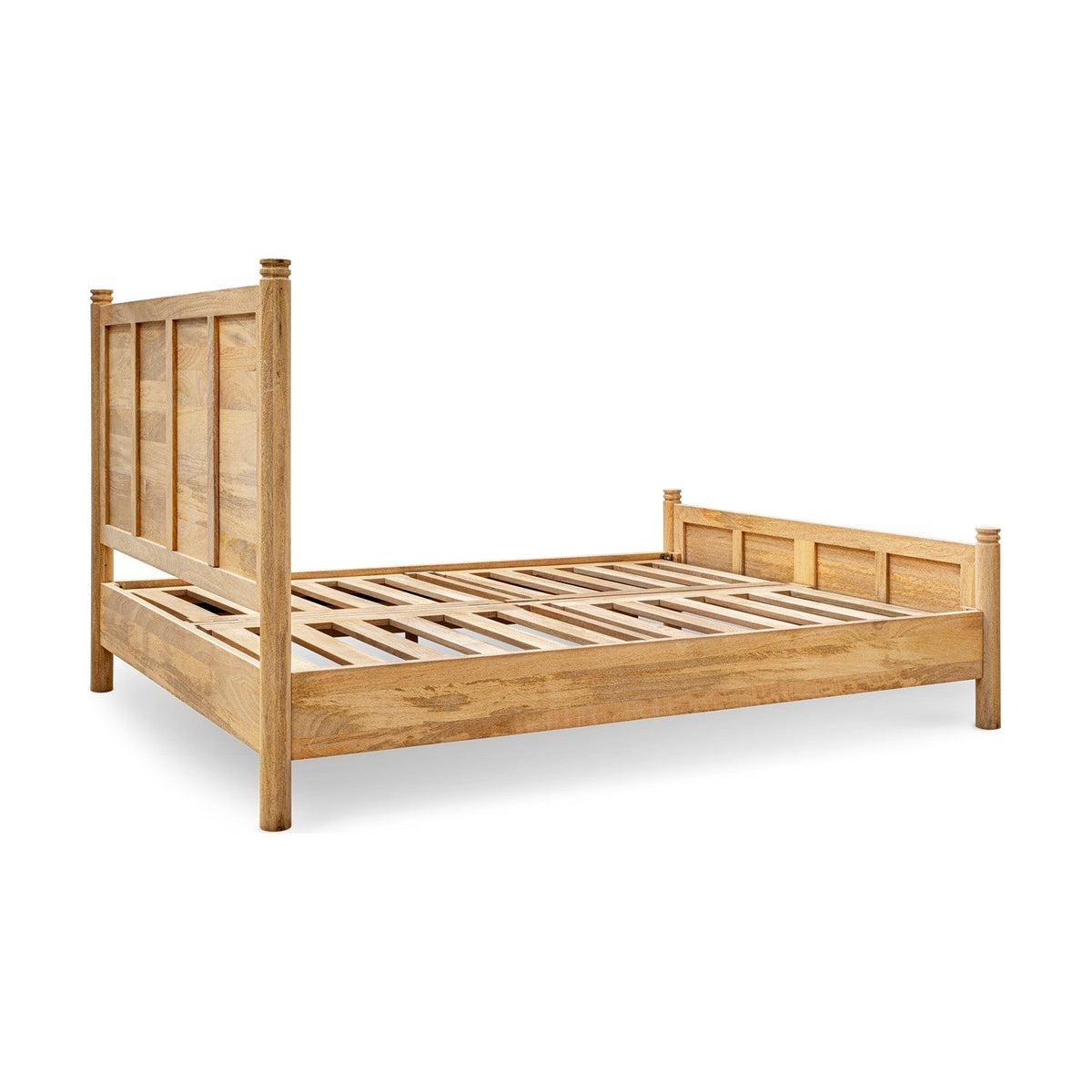 Sri King Mango Wood Bed Frame - Natural