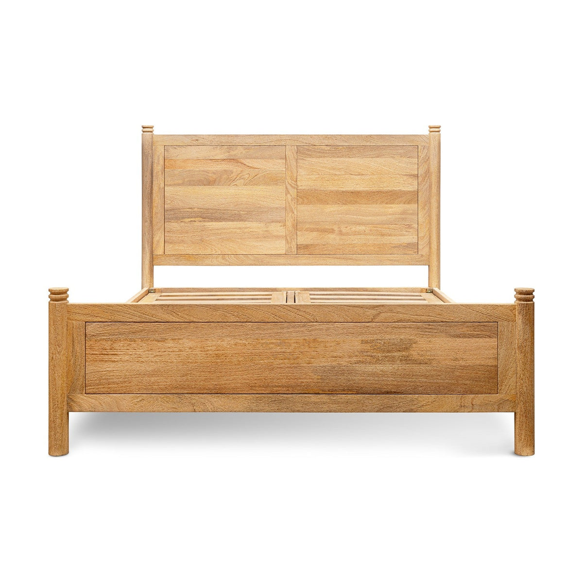 Sri King Mango Wood Bed Frame - Natural