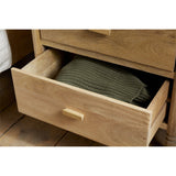 Sri Sandblasted Mango Wood Bedside Table - Natural