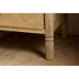 Sri Sandblasted Mango Wood Bedside Table - Natural