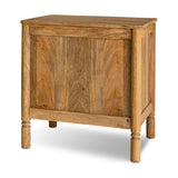 Sri Sandblasted Mango Wood Bedside Table - Natural