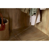 Sri Sandblasted Mango Wood Wardrobe - Natural