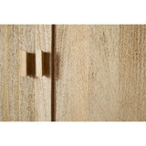 Sri Sandblasted Mango Wood Wardrobe - Natural
