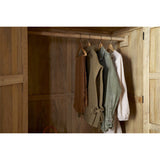 Sri Sandblasted Mango Wood Wardrobe - Natural