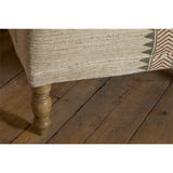 Zairya Jute & Cotton Armchair - Natural & Rust