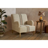 Zairya Jute & Cotton Armchair - Natural & Rust
