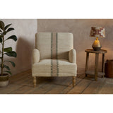 Zairya Jute & Cotton Armchair - Natural & Rust