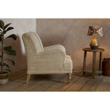 Zairya Jute & Cotton Armchair - Natural & Rust