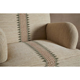 Zairya Jute & Cotton Armchair - Natural & Rust