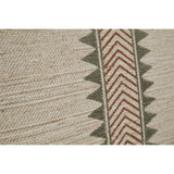 Zairya Jute & Cotton Armchair - Natural & Rust