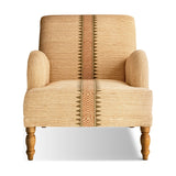 Zairya Jute & Cotton Armchair - Natural & Rust