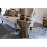 Juhi Octagonal Reclaimed Wood Side Table - Natural