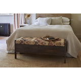Barir Mango Wood Storage Bench - Chocolate Brown