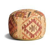 Barir Kilim Upholstered Pouffe - Multi