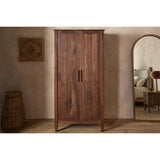 Anbu Acacia Wardrobe - Washed Walnut
