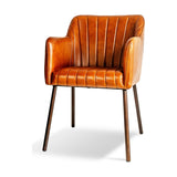 Lal Leather Armchair - Aged Tan