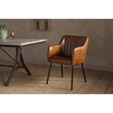 Lal Leather Armchair - Aged Tan