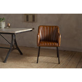 Lal Leather Armchair - Aged Tan