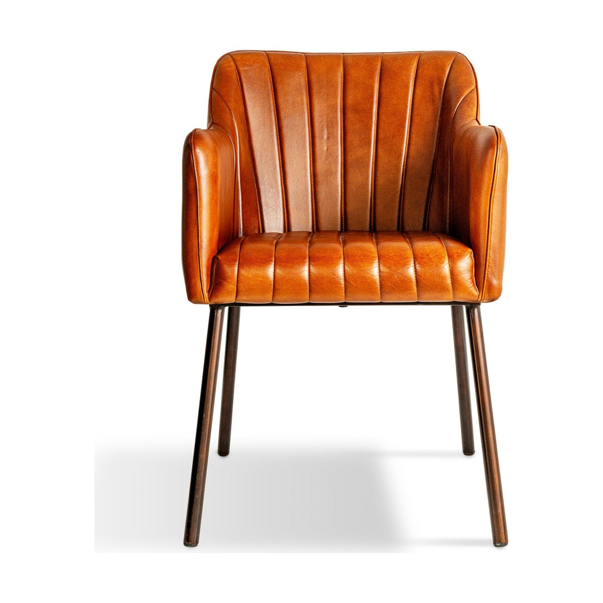 Lal Leather Armchair - Aged Tan