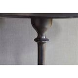 Lahar Cast Metal Tall Side Table - Aged Black