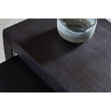 Jagan Cast Metal Nest of 2 Side Tables - Aged Black