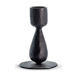 Suba Hammered Iron Candle Holder - Black