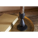 Suba Hammered Iron Candle Holder - Black