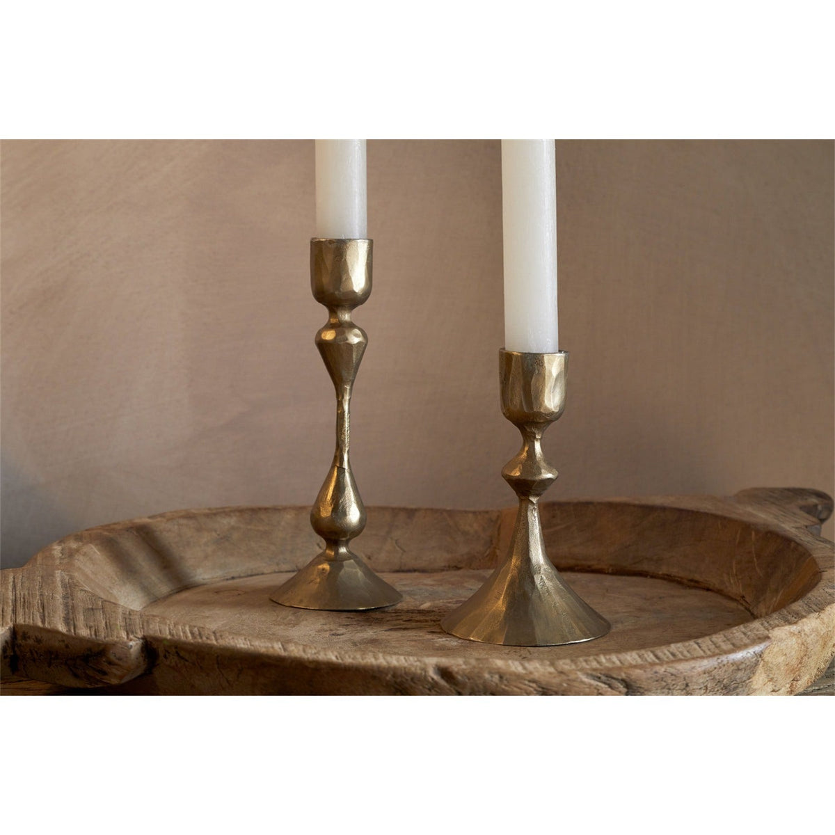 Aarya Candlestick - Brass - Set of 2