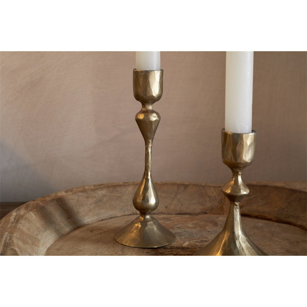 Aarya Candlestick - Brass - Set of 2