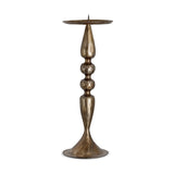 Ayo Pillar Candle Holder - Brass