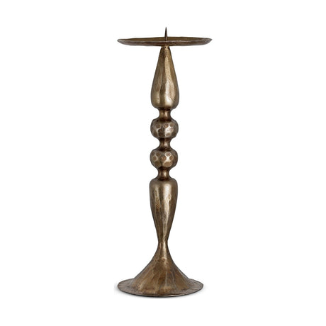 Ayo Pillar Candle Holder - Brass